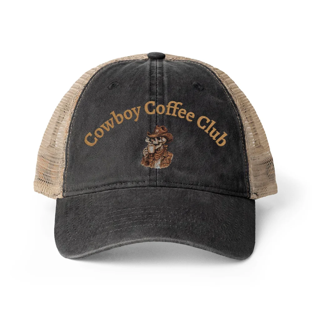 Cowboy Coffee Club | Women's Washed Mesh-Back Cap