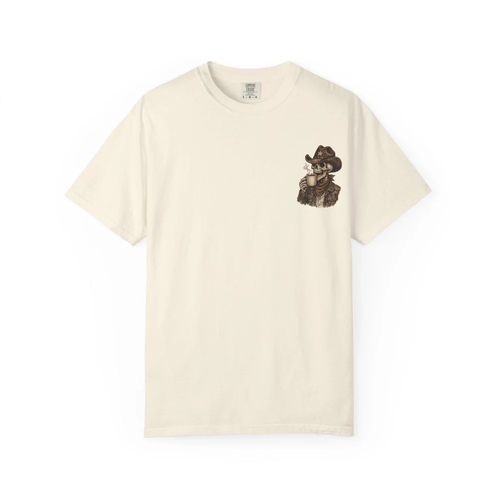 Cowboy Coffee Club T-Shirt | Garment-Dyed Western Graphic Tee
