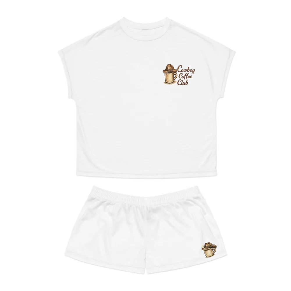 Cowboy Coffee Club Pajama Set | Women's Short Sleepwear