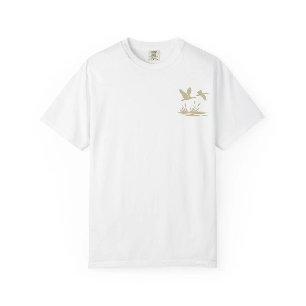A Rich Life Has Nothing To Do With Money T-shirt | Duck Silhouette Nature Design