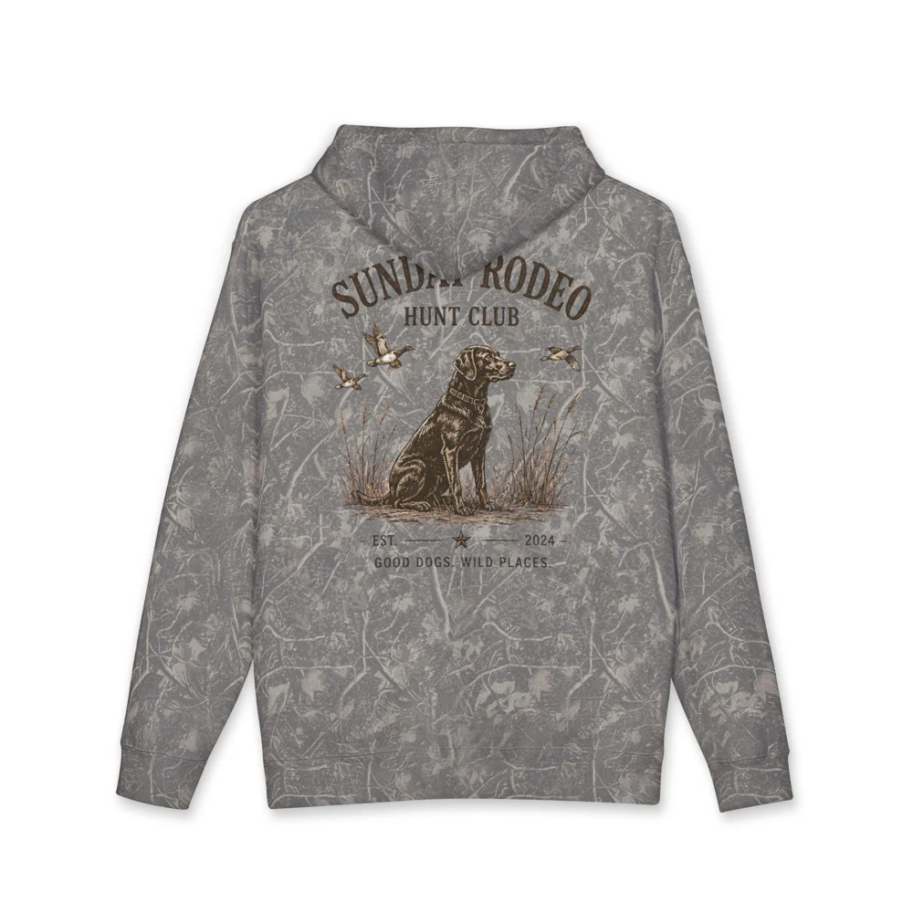 Sunday Rodeo Hunt Club Labrador Hoodie | Hunting Dog Graphic Pullover