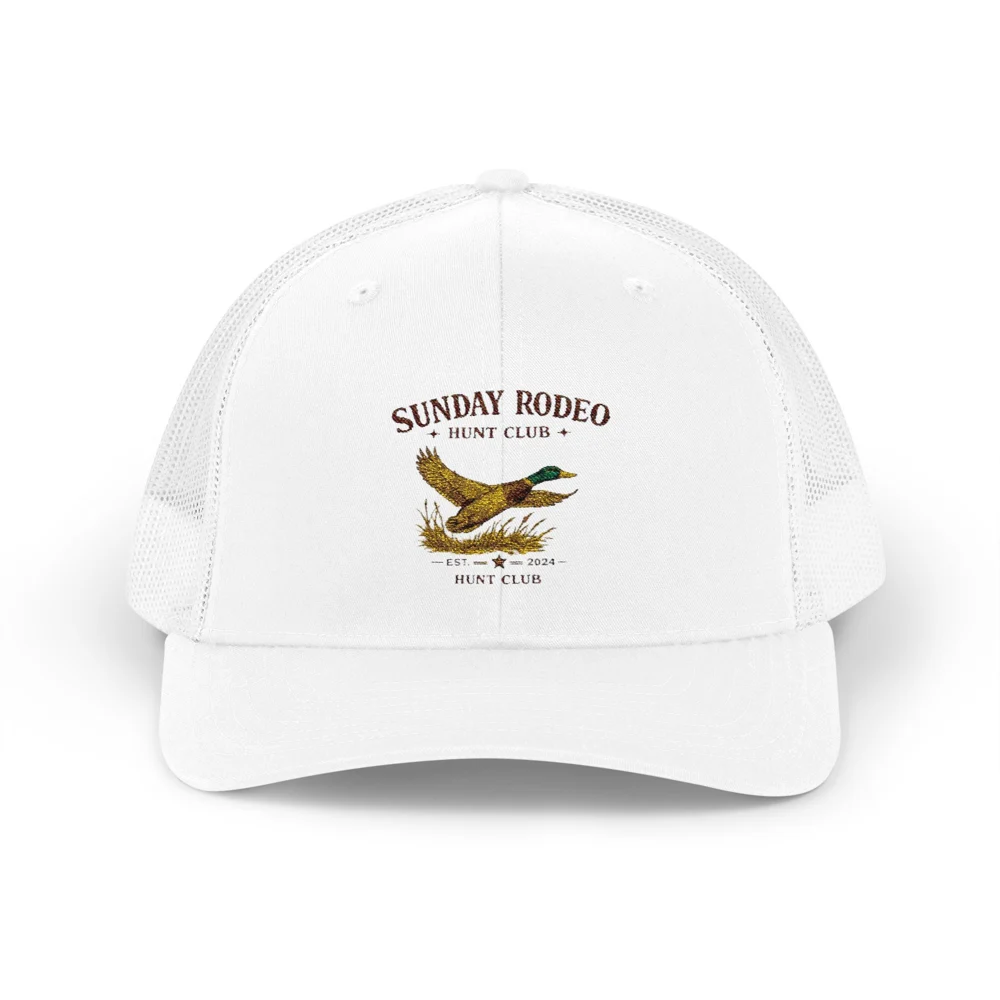 Sunday Rodeo Hunt Club | Embroidered Snapback Trucker Cap