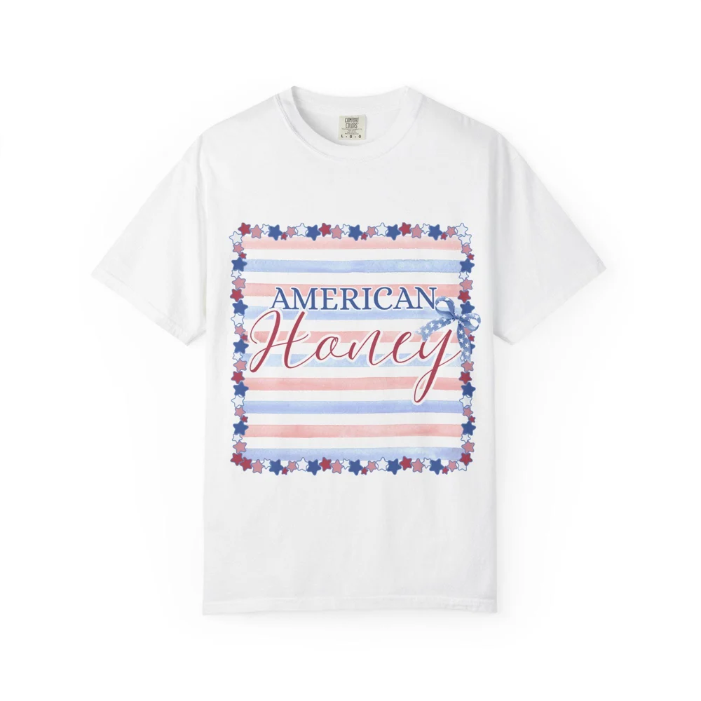 American Honey T-Shirt | Patriotic Stars Stripes