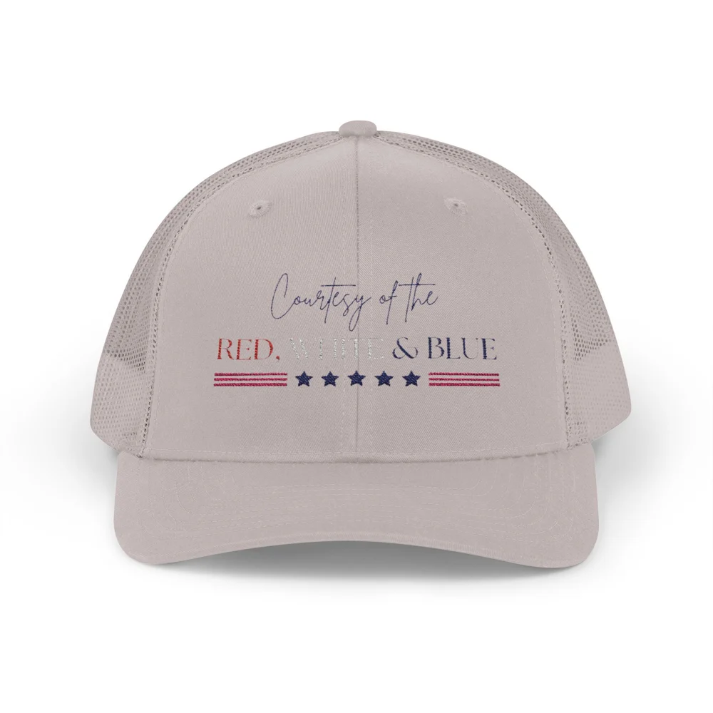 Country of the Red White & Blue Embroidered Snapback Cap | American flag stars stripes