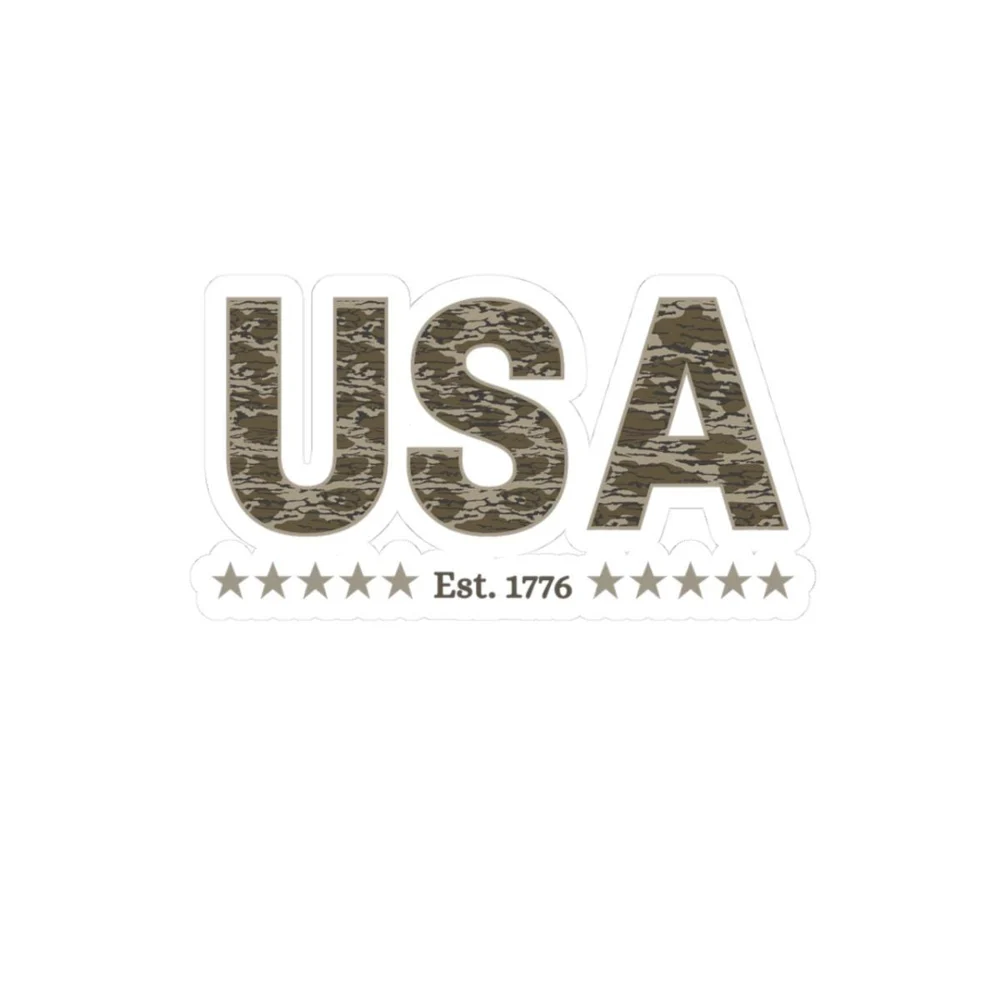 USA distressed logo Kiss-Cut Sticker | Est. 1776, stars