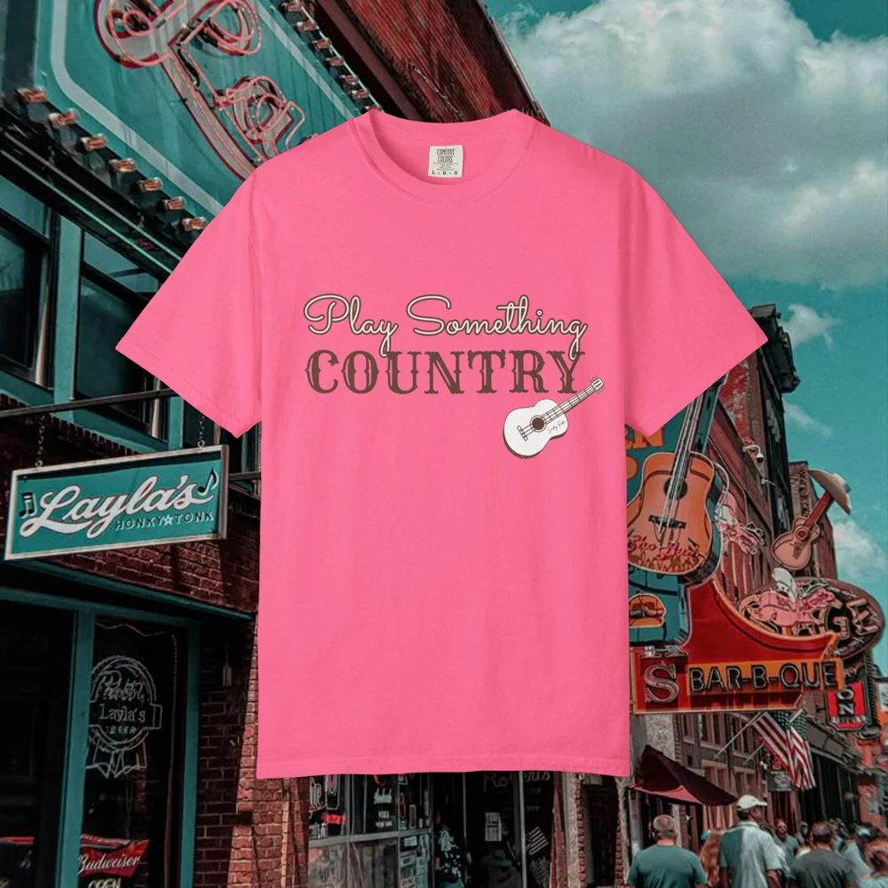 Play Something Country T-shirt | Acoustic Guitar Country Music Tee