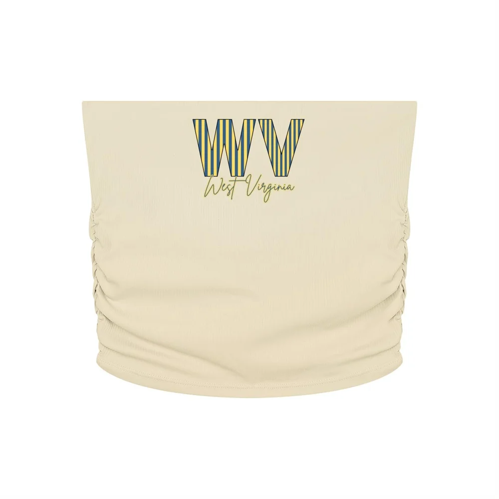 Women’s Ruched Cropped Yoga Tube Top
