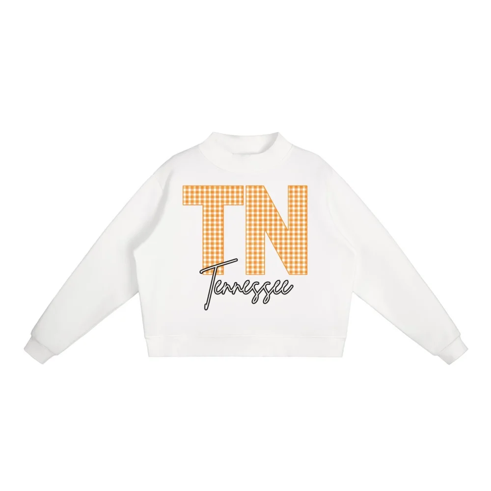 Essential Fleece Mock-Neck Crew Sweatshirt