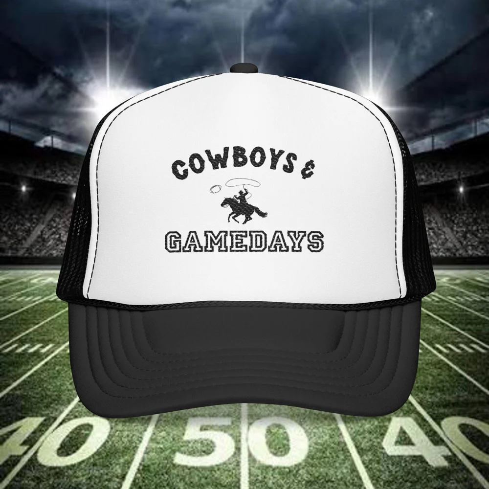 Cowboys and Gamedays Foam Trucker Hat | Rodeo Football Fan Cap