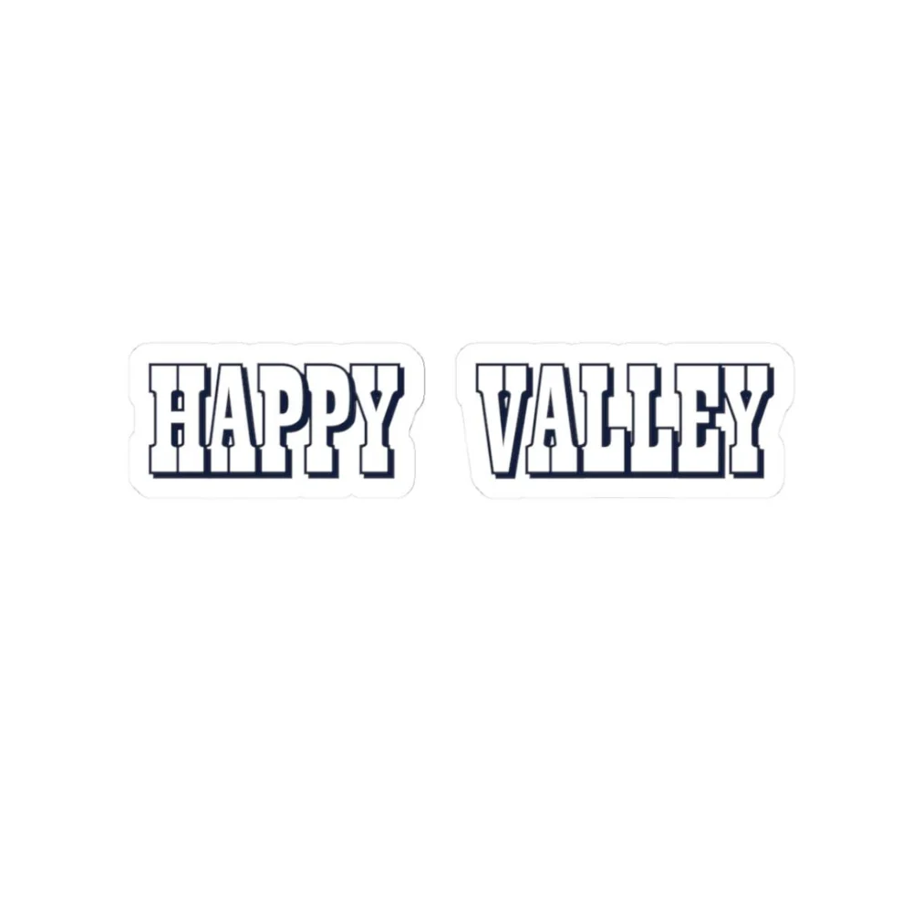 Happy Valley text sticker Kiss-Cut Stickers | Vinyl decal